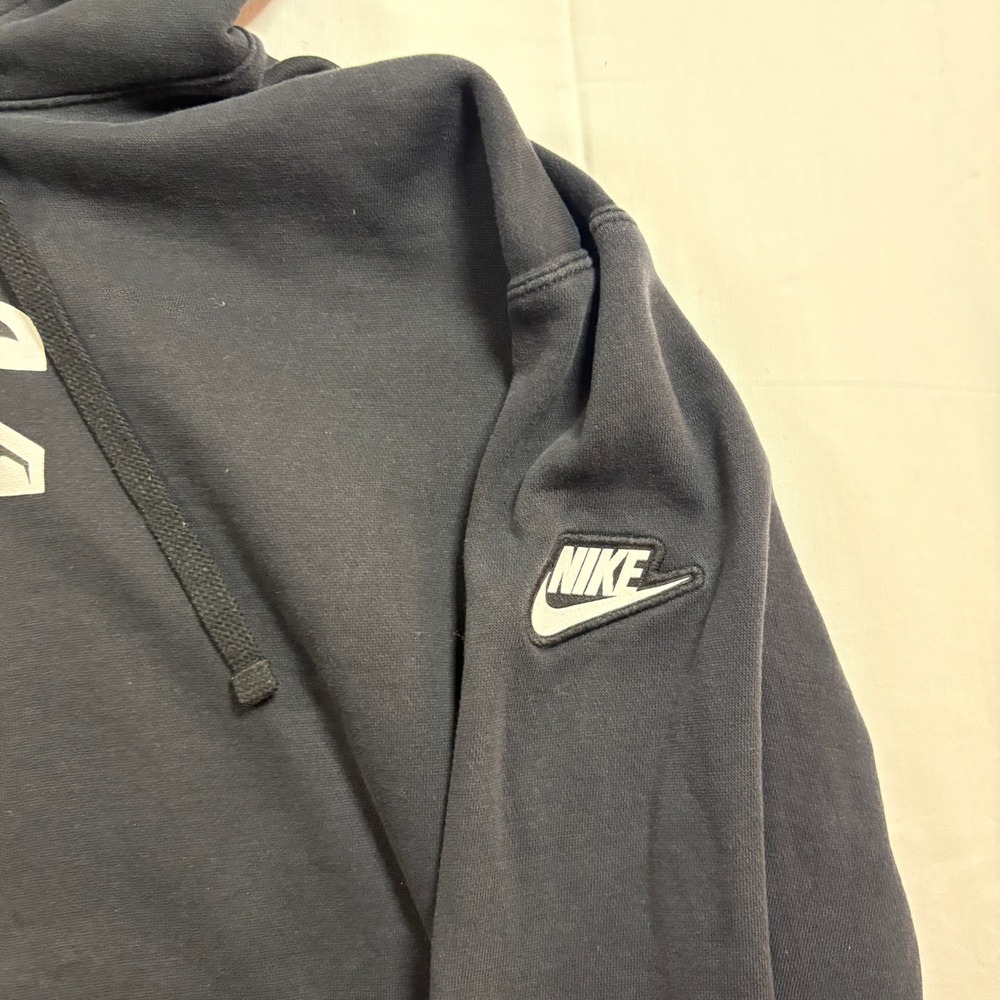 Player UsedNike Atlanta Falcons NFL Black Hoodie Sweatshirt Mens L TJ Yates - Picture 2 of 7